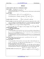 Đề thi thử Đại học năm 2011 của Trần Sỹ Tùng ( Có đáp án) - Đề số 1 pdf