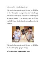 Mớm cơm lây viêm dạ dày cho trẻ pdf