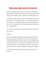 Khắc phục nghẹt mũi cho bé tại nhà potx