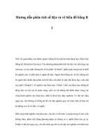 Hướng dẫn phân tích số liệu và vẽ biểu đồ bằng R - Phần 1 pdf