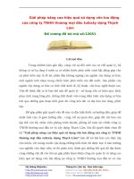 Giải pháp nâng cao hiệu quả sử dụng vốn lưu động của công ty TNHH thương mại đầu tư&xây dựng Thạch Lâm pdf