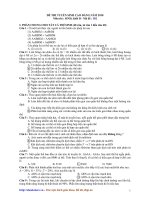 Đáp án đề thi CĐ môn Sinh khối B năm 2010 pps
