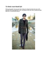 Áo khoác nam thanh lịch doc