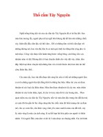 Thổ cẩm Tây Nguyên - Nghề trồng bông dệt vải doc