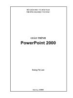 Giáo trình PowerPoint 2000 của đại học Tây Bắc