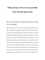 Những bài tựa và thơ của các quan Hàn Lâm Viện đưa tặng Sứ-giả ppsx