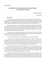 Để đường lối cách mạng đúng đắn hơn từ cái nhìn lịch sử potx