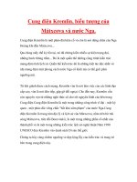 Cung điện Kremlin, biểu tượng của Mátxcơva và nước Nga docx