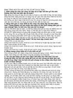 BẢNG TỔNG HỢP CÂU HỎI VÀ TRẢ LỜI ĐỀ TÀI DỰ TOÁN pptx