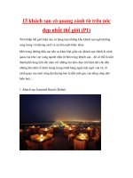 15 khách sạn có quang cảnh từ trên nóc đẹp nhất thế giới (P1) pptx