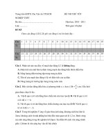 Trung tâm GDTX Chu Văn An - ĐỀ VẬT LÝ 3 ppsx