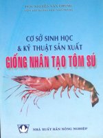 Cơ sở sinh học và kỹ thuật sản xuất giống nhân tạo tôm sú part 1 potx