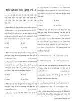 Trắc nghiệm môn vật lý lớp 12 có đáp án potx