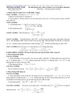 Đề thi thử đại học môn toán năm 2011 Lần I trường THPT ĐH Vinh potx