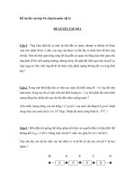 Đề ôn thi vào lớp 10 chuyên môn vật lý - ĐỀ LUYỆN TẬP SỐ 1 Câu 1: Ông Lâm pptx