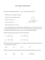 TRẮC NGHIỆM DAO ĐỘNG ĐIỀU HOÀ pot