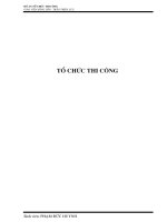 ĐỒ ÁN TỔ CHỨC THI CÔNG CHI TIẾT MẶT ĐƯỜNG