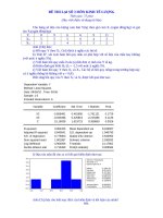 ĐỀ THI LẠI SỐ 3 MÔN KINH TẾ LƯỢNG docx