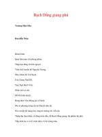 CỔ VĂN VIỆT NAM - Bạch Đằng giang phú - Trương Hán Siêu - Bản diễn Nôm pot