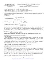 ĐỀ THI THỬ ĐẠI HỌC LẦN 2 MÔN TOÁN NĂM 2010 - 2011 TRƯỜNG THPT TRẦN PHÚ docx