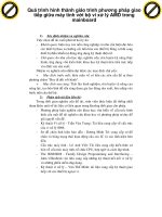 Quá trình hình thành giáo trình phương pháp giao tiếp giữa máy tính với bộ vi xử lý AMD trong mainboard p1 pot