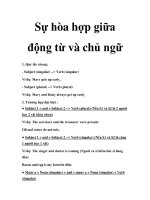Tài Liệu Học Tốt Tiếng Anh 2011 - Sự hòa hợp giữa động từ và chủ ngữ ppt