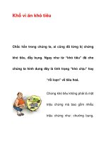 Khổ vì ăn khó tiêu ppt