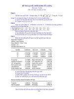 Đề thi lại kinh tế lượng số 2 doc