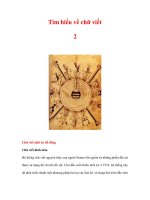 Tìm hiểu về chữ viết 2 pptx