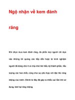 Ngộ nhận về kem đánh răng potx