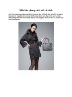 Biến hóa phong cách với túi xách ppt