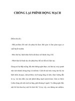 CHỐNG LẠI PHÌNH ĐỘNG MẠCH docx