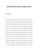 Lễ hội chuyển mùa của người Chăm docx