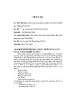 Báo cáo thực tập tại ngân hàng nông nghiệp và phát triển nông thôn Hà Nội chi nhánh Thanh Xuân