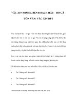 VĂC XIN PHÒNG BỆNH BẠCH HẦU - HO GÀ UỐN VÁN pdf