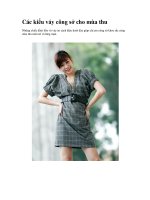 Các kiểu váy công sở cho mùa thu pot