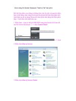 Chức năng On Screen Keyboard Tránh bị 