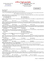 Đề thi thử Đại học Hóa - THPT chuyên Nguyễn Huệ pptx