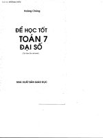 Để học tốt toán 7 đại số pptx