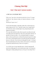 Tôi tự học - THỬ TÌM MỘT ĐỊNH NGHĨA ppsx