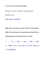 12 vị trí của mụn cảnh báo về sức khỏe ppt