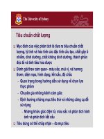 Tiêu chuẩn chất lượng trong sản xuất thực phẩm phần 7 pptx