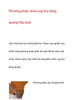 Phương pháp chữa ung thư bàng quang hiệu quả ppt
