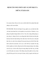 BỆNH TÂM THẦN PHÂN LIỆT: SỰ HỖ TRỢ CỦA NHỮNG TẾ BÀO GỐC doc