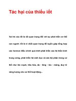 Tác hại của thiếu iốt ppt