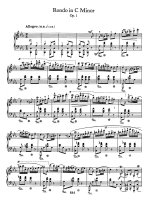 Bản nhạc Rondo in c, Op 1 pptx
