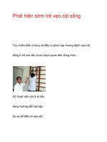 Phát hiện sớm trẻ vẹo cột sống ppt