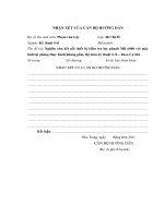 Nghiên cứu kết nối thiết bị kiểm tra lực phanh MB 6000 với máy tính tại phòng thực hành khung gầm, bộ môn kỹ thuật ô tô khoa cơ khí