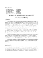 Tìm hiểu về Data Mining pps