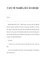 VĂN TẾ NGHĨA SĨ CẦN DUỘC docx